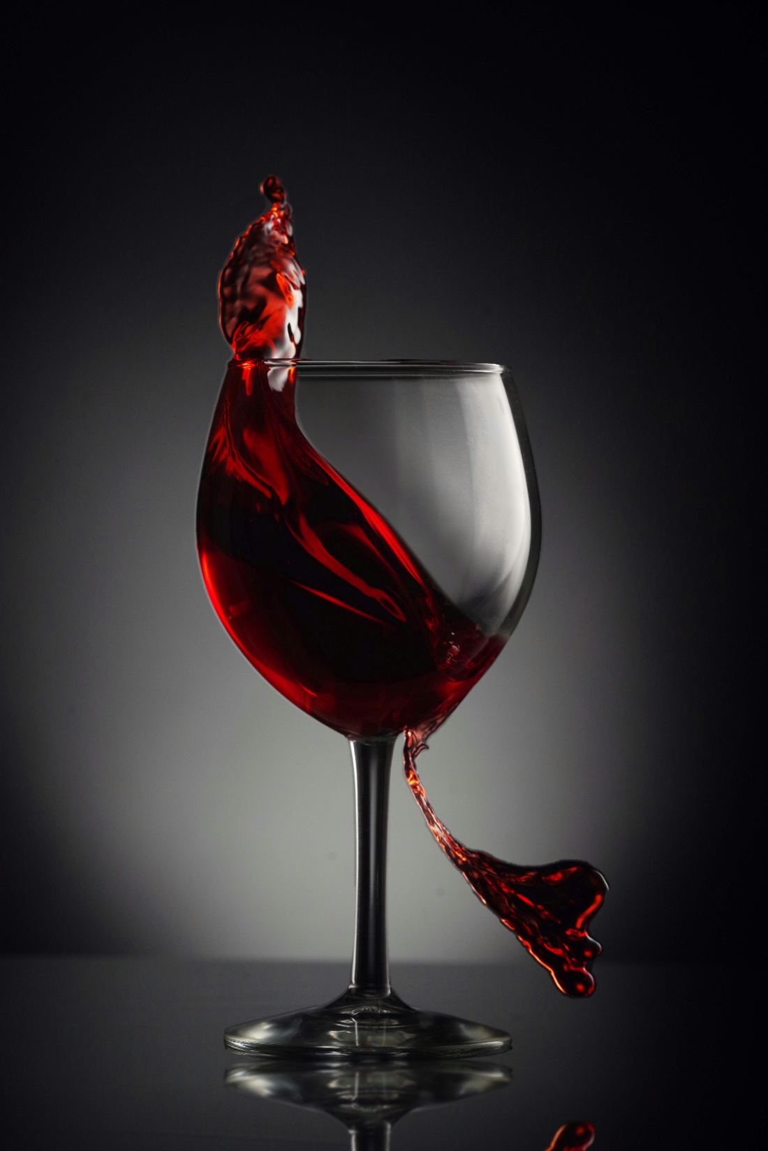 Glas rode wijn